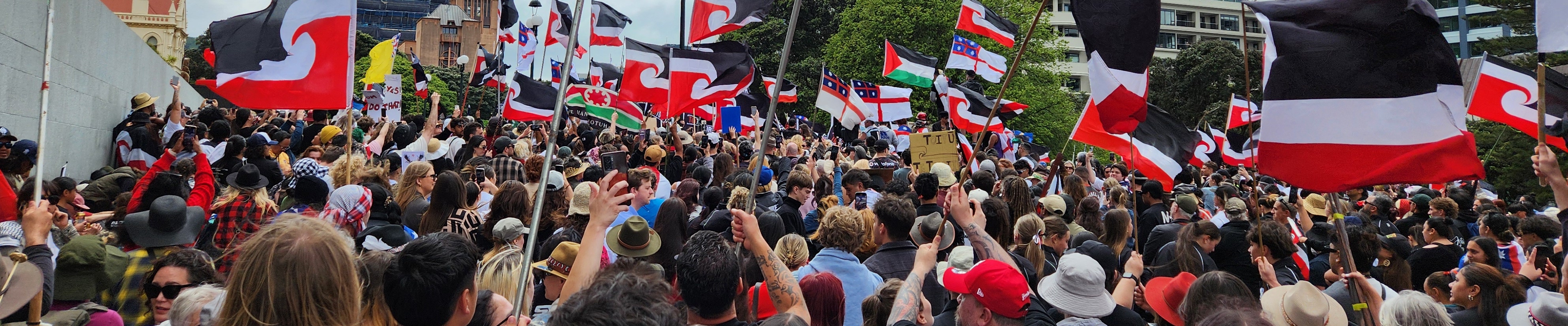 Treaty Support protest at Parliament Nov 2024